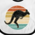 thumbnail image 4 of Inktastic Kangaroo Retro Australia Boys or Girls Baby Bib, 4 of 4