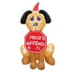 thumbnail image 3 of Inflable Navideño de Perrito con Letrero de Feliz Navidad, 3 of 5