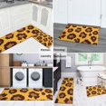 thumbnail image 5 of Yellow and Black Of Leopard Print Kitchen Rugs Sets Of 2,Anti Fatigue Kitchen Mat Rugs Non Slip Washable,Decorative Kitchen Floor Mats for Kitchen,Sink,Laundry,17"x30"+17"x47", 5 of 7