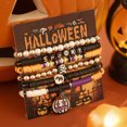 thumbnail image 2 of Halloween Bracelets Ghost Pumpkin Switch Charm Bracelets Gifts Stretch Beaded Bracelets for Women, 2 of 5