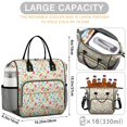 thumbnail image 4 of Pioneer Flower Floral Print Pattern Insulated Leakproof Lunch Box for Women, Large Lunch Bag for Tween Teen Adult, Loncheras Para Mujer for Work Beach Travel Picnic Camping, 4 of 5