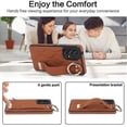 thumbnail image 4 of Funda de PU con anillo de cobertura total antideslizante para Samsung Galaxy A53 5g con pulsera, 4 of 5