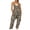 Coffee, variant on LSLJS Jumpsuits for Women Casual Summer Print Jumpsuits Sleeveless Loose V Neck Jumpers with Pockets