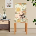 thumbnail image 4 of Yayeee 4 Pack Dining Chair Covers Stretch Parson Chairs Slipcovers Seat Protector, Beige Clouds, 4 of 6