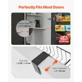 thumbnail image 2 of KFFKFF Over the Door Pantry Organizer, 8-Tier Pantry Organization and Storage, Heavy-Duty Steel Hanging Spice Rack, Adjustable Wall Seasoning Shelves, for Home Kitchen Laundry Room Bathroom, Black, 2 of 9