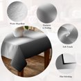 thumbnail image 5 of Ombre Black White Table Cloth Waterproof Tablecloths, Simple Abstract Striped Farmhouse Tablecloth Dining Table Cover for Kitchen Party Tabletop Outdoor, Rectangle Tablecloth 60x84 Inch, 5 of 9