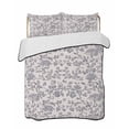 thumbnail image 2 of Quilts Twin XL Size, Haze Blue Leaf Soft Comforter Bedding Set for Bed, Retro Farmhouse Plant Floral Branch Lightweight Quilted Bedspread with Pillow Cover(2 Pieces) for All Season, 68x98 Inch, 2 of 6