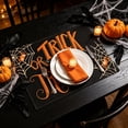 thumbnail image 2 of 4 Pack Halloween Placemats, Mixed Design Trick or Treat Dining Table Mats, Heat‑Resistant Washable Place Mats for Holiday Party Kitchen Table Decor, 2 of 4