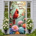 thumbnail image 3 of Colorful Floral Live Happy Banner Vibrant Bird Floral Display Butterfly Accent Spring Inspired Bird Backdrop for Home Decoration Garden Party Photo Shoot, 3 of 9