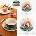 thumbnail image 2 of SKYSONIC Nutcracker Christmas Watercolor Pot Holders Trivets, 2 Pcs Heat Resistant Trivets, Cotton Thread Weave Mats for Hot Pads Pans Pot Bowl Teapot for Kitchen Decor, 2 of 7