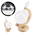 thumbnail image 4 of Glass Globe,  Glass Creative Globe Shaped  Glass Bottle Desktop Weather Station Weather Predictor, 4 of 8