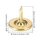 thumbnail image 3 of Uxcell 11mmx10mm Clavos de Madera de Cabeza Plana Color Dorado Paquete de 50, 3 of 5