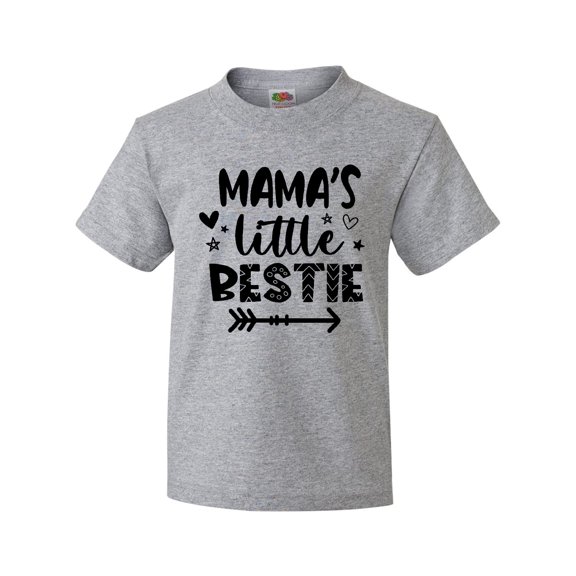 Inktastic Mama's Little Bestie with Arrow and Hearts Youth T-Shirt
