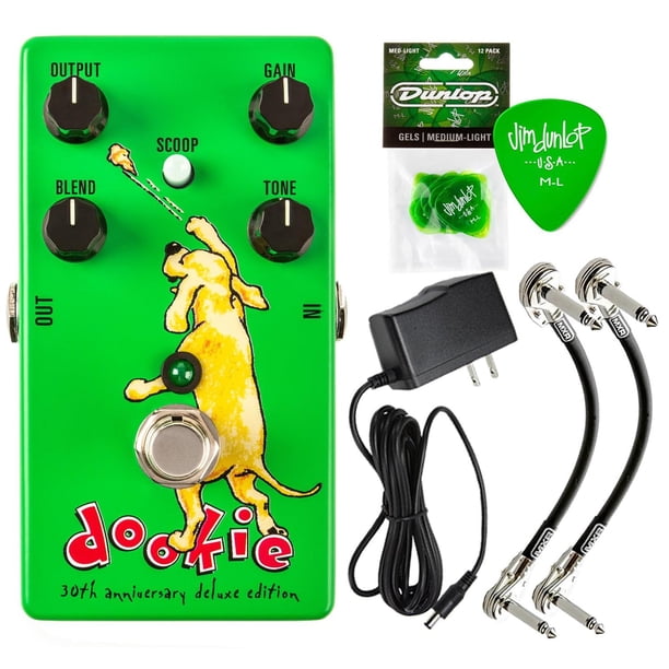 Pedal de Efectos MXR DD30 Green Day 30 Aniversario Deluxe Edition para Guitarra Verde con Fuente de