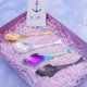 thumbnail image 2 of Cuchara de café de acero inoxidable Cuchara de sopa de delfines linda Cuchara de té reutilizable Cuchara de agitación Cuchara de pastel de postre de azúcar (Plata), 2 of 7