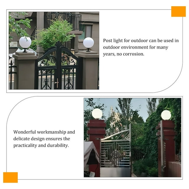 IFANLANDOR Post Lights Outdoor Dustproof Globe for Outside Gate 1Pack