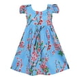 thumbnail image 1 of Girls Dress Chinese Plum Flower Print Princess Blue 3 Years, 1 of 4