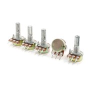 5pcs 6mm Shaft Top Adjustment Rotary Linear Taper Potentiometers 10K ohm