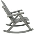 thumbnail image 6 of Wooden Oversized Porch Rocker Chair With Wide Seat and Tall Backrest,High Back Smooth Rocking Chairs for Outdoor & Indoor, 6 of 15