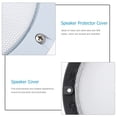 thumbnail image 3 of -2Pcs White Speaker Grille Cover 7.2 Inch, Durable ABS Horn Guard Protective Mesh for Car Audio Subwoofer, 3 of 6