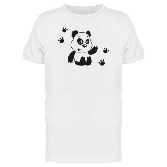 Sweet Funny Panda Cartoon Tee Men's -Image by Shutterstock