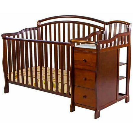 Dream On Me Hailee 5 In 1 Crib And Dressing Table Combo Espresso