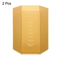 thumbnail image 3 of Uxcell Pencil Holder Hexagon Pen Cup Stationery Organizer, Clear Khaki 2 Pack, 3 of 5