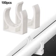 thumbnail image 4 of 100-Pack Pex Pipe Support Hangers 3/4\" U-Hook Brackets Pvc Pipe Clamps, 4 of 9