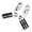 Electroplating color, variant on Motorcycle Highway Pegs Short Angled ride Footrest with Adjustable Mount Aluminum Rubber for 1.25" Engine Guard