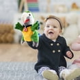 thumbnail image 3 of Simulation Soft Bird Parrot Plush Sleeve Hand Puppet Stuffed Doll Toy Kids Gift Green, 3 of 3