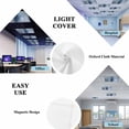 thumbnail image 5 of Blue Fluorescent Light Covers, Retro Oil Painting Modern Abstract Art Aesthetics Magnetic Light Covers for Ceiling Lights, Fluorescent Ceiling Shade Filters for Classroom Bedroom Office 4x2Ft x 3PCS, 5 of 8