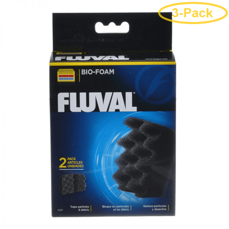 Fluval 2 Plus Foam - Fluval Bio Foam Pad For Fluval Series 6 Canister Filter - Pack of 3