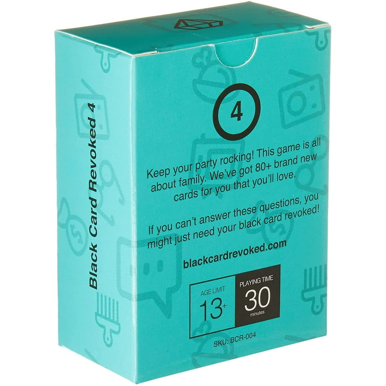 Black Card Revoked, Card Game, Fourth Edition, Focus on Family + more - Walmart.com Black Card Revoked, Card Game, Fourth Edition, Focus on Family + more - Walmart.com