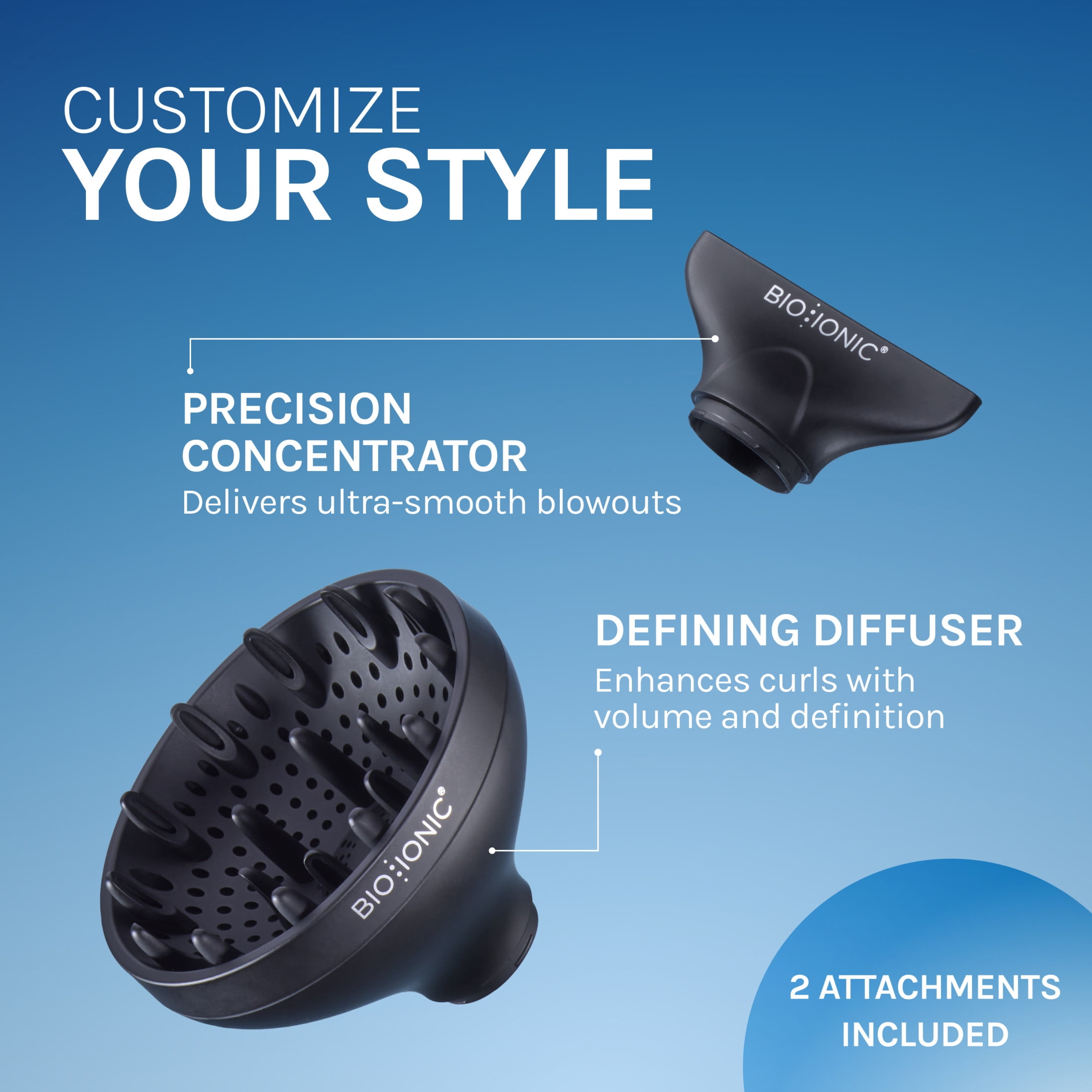 Bio Ionic AeroGravity Featherlight Hair Dryer, Lightweight Ionic, Folding Handle