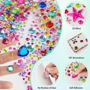 Neasyth Self Adhesive Gem Stickers 3330 Pcs Rhinestone Stickers, Gemstone Pearl for DIY Crafting, Face Jewels for Makeup