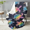 Comfortable Turtle Pattern Blanket Soft High-Definition Digital Print ...