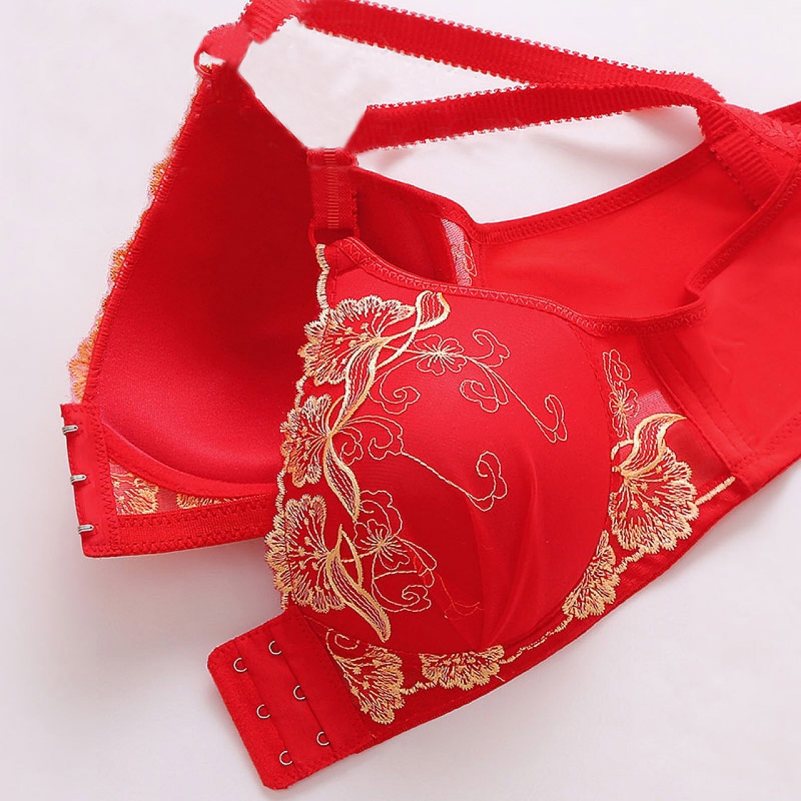 Designer Red Silk And Net Ladies Bra, Size: Large, Plain at Rs 720