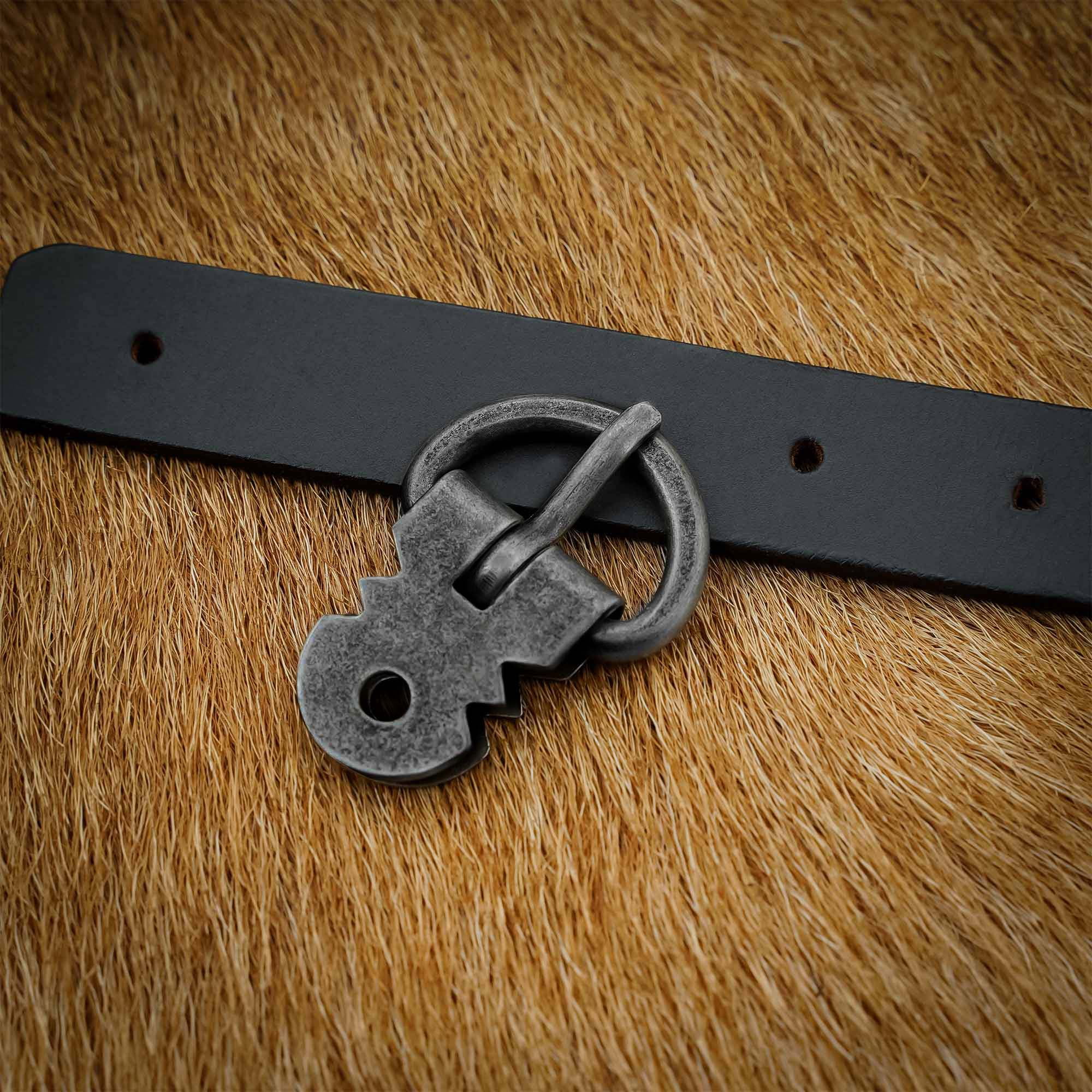 Set 5 Fibbie Cintura In Ottone Massiccio - Design Floreale Per Costumi Storici - Foto 8