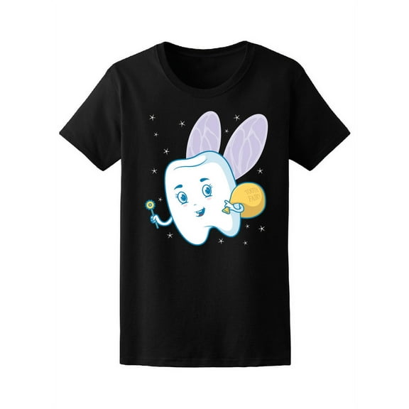 Tooth Fairy Dental Health T-Shirt Women -Image by Shutterstock, Female Medium