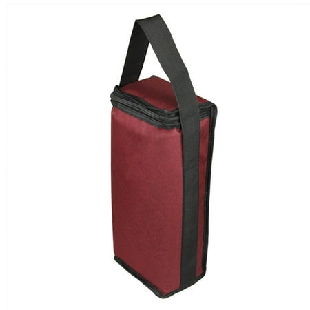 

Julam Portable Wine Two-compartment Insulation Thermostat bag Two-bottle Red Wine Insulation Cold-proof Ice Pack