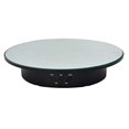 thumbnail image 1 of Qinmay Placa giratoria eléctrica de 360 ​​grados, soporte de exhibición antideslizante de rotación suave ajustable de bajo ruido recargable para productos fotográficos (negro, 7,8 pulgadas/carga 17 LB, 1 of 5