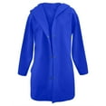 thumbnail image 7 of BODOAO Women's Button Down Hoodie Cardigan Sweaters Single Breasted Jacket Coat Long Coats Long Sleeve Fall Fashion Open Front Knit 2025 Winter Outerwear Coats Blue 3Xl, 7 of 7
