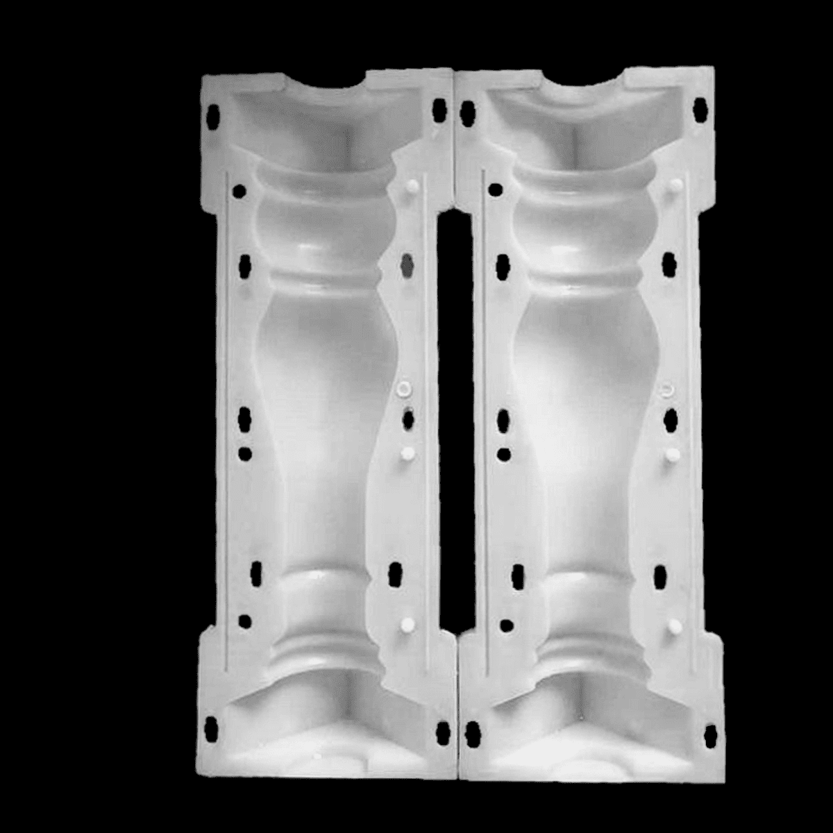 Reusable plastic friends mold  plaster cement casting mould 