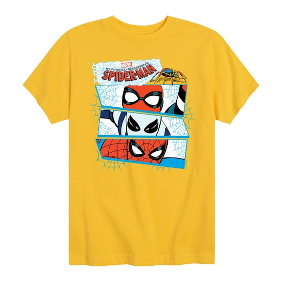 Marvel Your Friendly Neighborhood Spider-Man - Spider Suit Masks - Toddler And Youth Short Sleeve Graphic T-Shirt