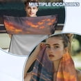 thumbnail image 6 of Bulopur Palm Tree Towel Seat Covers for Cars Modern Sweat Carseat Protector Easy to Install Athletic Running Towel for SUV Vehicle Sedan Truck Gift for Holiday, 6 of 7