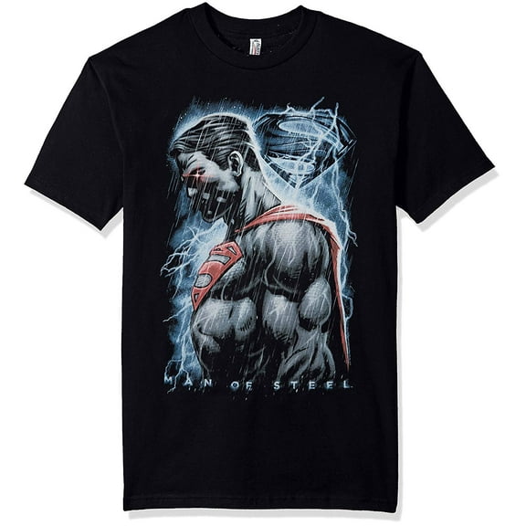 Superman Man of Steel Men's Steel Rain Slim-Fit T-Shirt 2XL