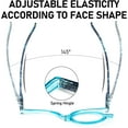 thumbnail image 6 of 2 Pairs Makeup Reading Glasses for Women Magnifying Flip Down Cosmetic Readers, 6 of 7