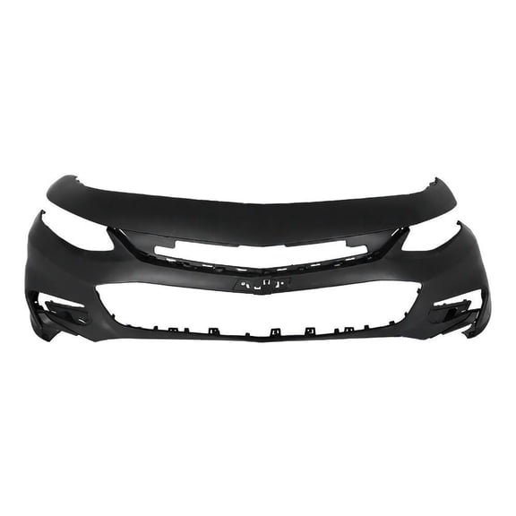 For 2016 2017 2018 Chevrolet Malibu Front Bumper Cover W/O Holes Black 84042377