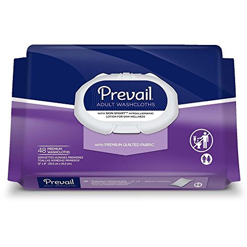 First Quality Personal Wipe Prevail Premium Soft Pack Aloe / Vitamin E / Chamomile Fresh Scent 48 Count, 48 Count