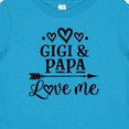 thumbnail image 4 of Inktastic Gigi and Papa Love Me Girls Baby T-Shirt, 4 of 5